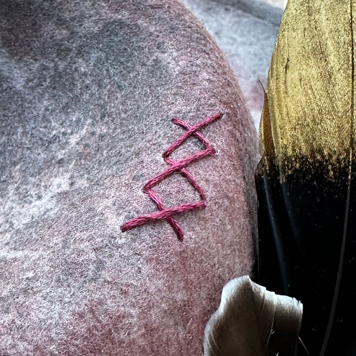 Womens embellished felt hat